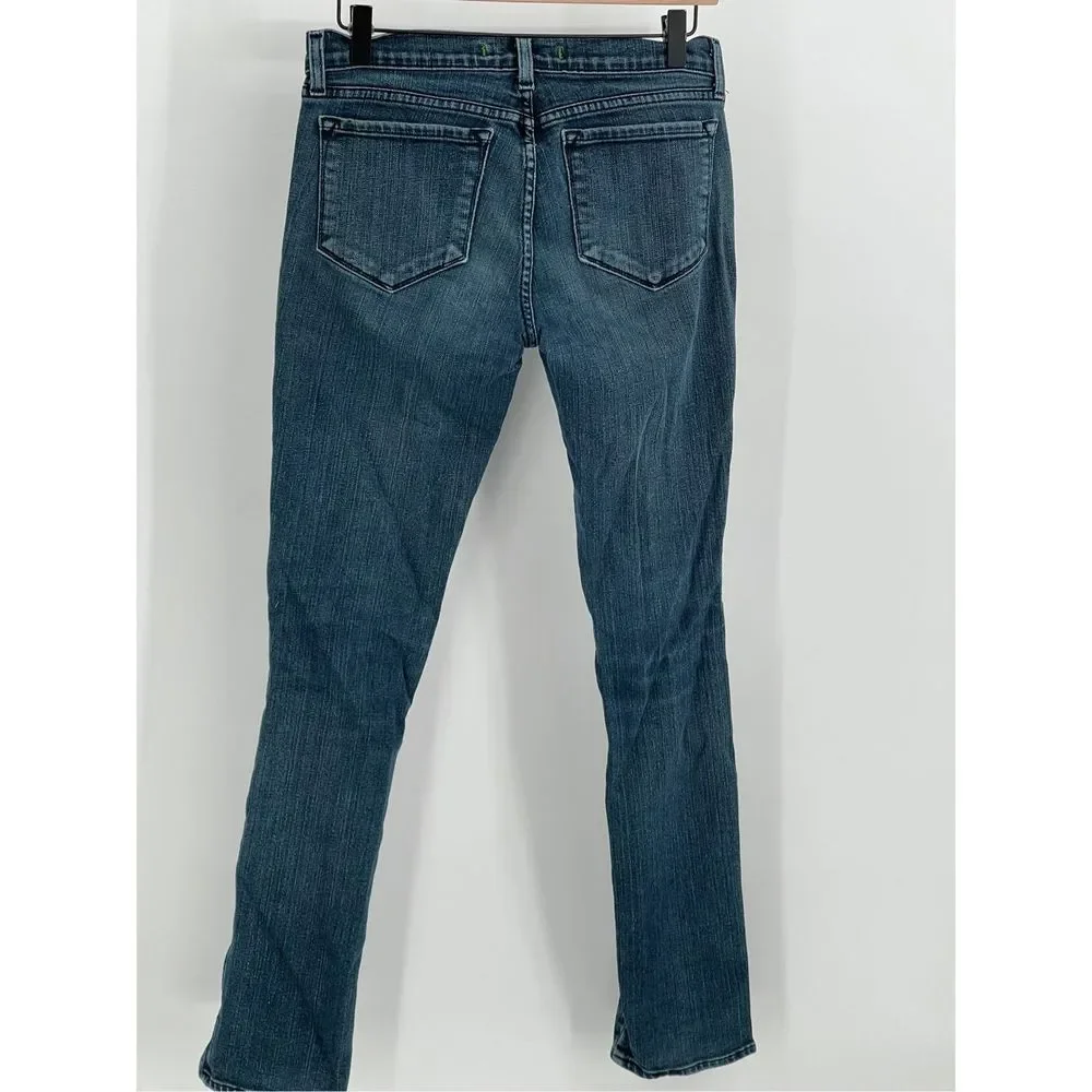 J Brand Jeans Women's Size 28 The Deal Blue Ankle Zipper Skinny Mid Rise Jegging